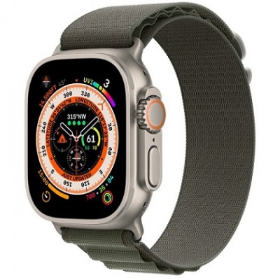 Apple Watch Ultra 49mm Titanium Case Green Alpine
