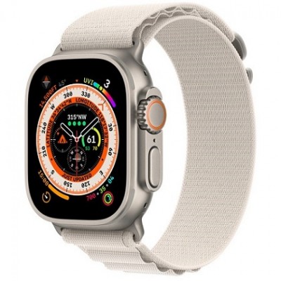 Apple Watch Ultra 49mm Titanium Case Starlight Alpine
