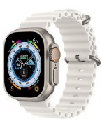 Apple Watch Ultra 49mm Titanium Case White Ocean Band