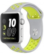 Спортивный силиконовый браслет для Apple Watch 42mm Hoco Sporting White and Yellow